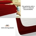 thumbnail image 4 of Kanak Bedding 4 Pieces Egyptian Cotton Sheet Set with 19" deep Pocket,1 Flat Sheet,1 Fitted And 2 Pillowcases, 1000TC( Queen, Burgundy), 4 of 4