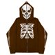 thumbnail image 3 of Sudadera con esternón oscura Y2K europea y americana, sudaderas con capucha para hombres y mujeres, pareja gótica, sudadera con cremallera larga de gran tamaño Harajuku, 3 of 4