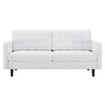 thumbnail image 4 of Modway Exalt Fabric Upholstered Tufted Sofa in White & Black, 4 of 7