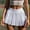 White, variant on PEZHADA Women's Mini Pleated Skirts Sexy Club High Wiast Stretchy Tennis Skater A-line Skirt Black