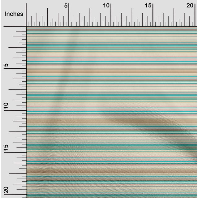 Tissu en Mousseline de Soie à Rayures Horizontales 1 Yard 42 Inch Wide