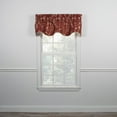 thumbnail image 2 of Ellis Curtain Meadow High Quality Room Darkening Solid Natural Color Lined Scallop Window Valance - 50 x15", Cardinal, 2 of 5