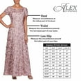 thumbnail image 3 of Alex Evenings Womens Long Lace Top Empire Waist Dress, 3 of 3