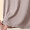 thumbnail image 6 of Women's V Neck Cap Sleeve Loose Fit Top Lightweight Breathable Stretch Basic Layering Shirt Comfy Sleepwear Pajama Blouse L-4XL Gray, 6 of 6