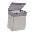 thumbnail image 2 of Baoblaze Large 65L Laundry Hamper with Reinforced Handles and Lid Foldable Laundry Hamper Gray, 2 of 8