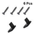 thumbnail image 2 of 2Pc Smooth Double Wheel Bearing Barn Door Pulley Stop Damper Barn Door Track Stop Ground Guide with 4Pcs Screws, 2 of 7