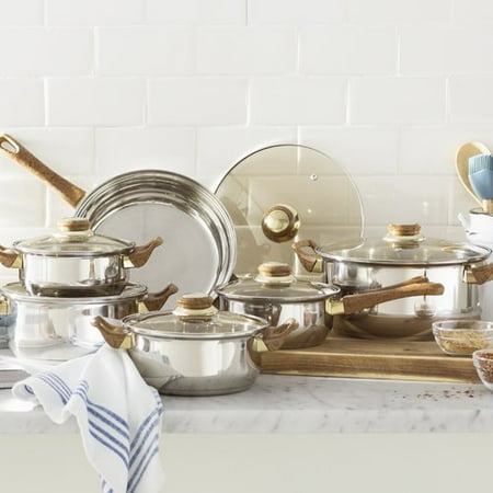 - Gourmet Chef Gourmet Chef 12 Stainless Steel Piece Cookware Set