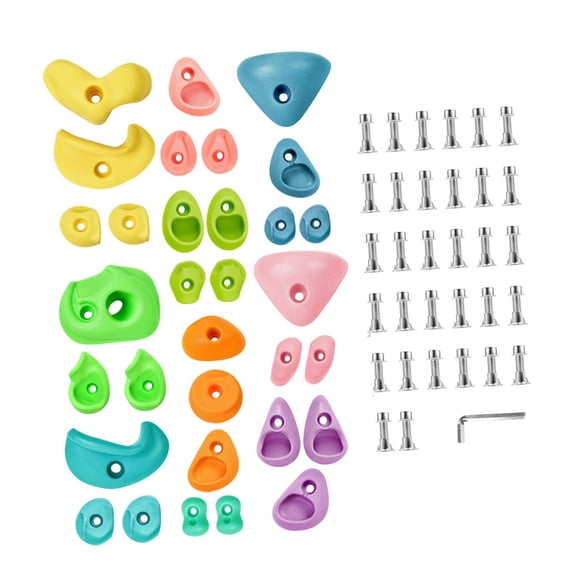 tamizeot Rock Climbing Wall Holds Multi Size Offers Strong Support For Kids And Adults Climb Safely Indoor Outdoor Balance Sizes