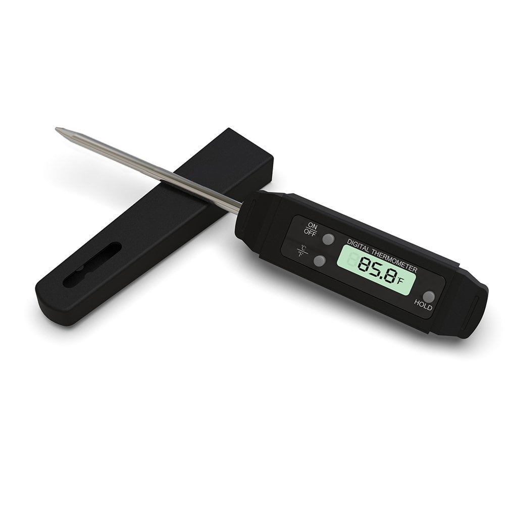 Verpetridure BBQ Fork Thermometer Timing Thermometer (Shipped Without Battery), Size: One Size