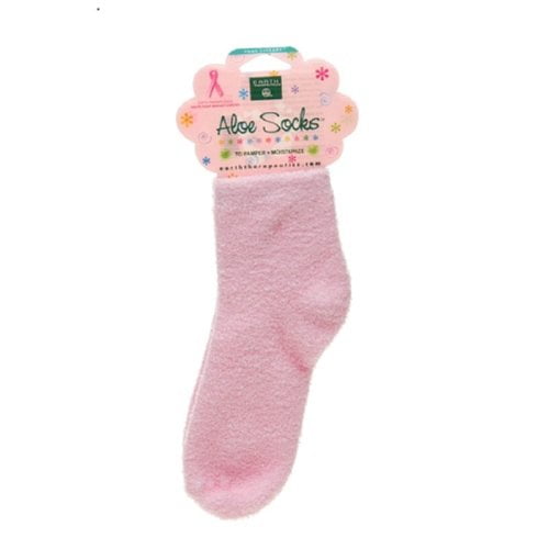 Earth Therapeutics Chaussettes Aloe Infusé Rose 1 Paire