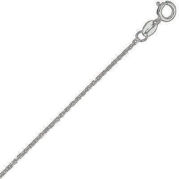 Ritastephens Sterling Silver Cable Link Dainty Chain 20inches for Female Adult, and Teens