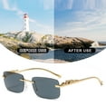 thumbnail image 4 of Gafas de sol cuadradas sin marco decorativas Cheetah, gafas de sol de metal, gafas, hechas de metal y PC, 4 of 5