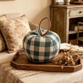 thumbnail image 5 of 3 Pcs Artificial Fabric Apple Decor, Vintage Plaid Cloth Fruit Ornament, Soft Fall Fake Apple Decoration for Farmhouse Bedroom Living Room Home Decor(Green), 5 of 5