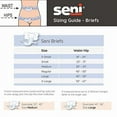 thumbnail image 6 of Seni Super Plus Adult Incontinence Brief XL Heavy Absorbency Breathable / Overnight, S-XL25-BP1, Severe, 25 Ct, 6 of 7