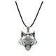 thumbnail image 1 of Joyería de moda de metal y la cabeza Europea Lobo Collar Colgante Collares y Colgantes, 1 of 7