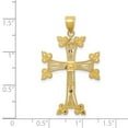thumbnail image 3 of 14k Diamond-cut Fancy Cross Pendant K6234, 3 of 4