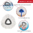 thumbnail image 4 of 6 Pcs Tête de Vadrouille de Remplacement, Vadrouille Rotative Universelle en Microfibre 360 Compatible avec Vileda EasyWring 2-en-1 Turbo Tête de Rechange, 4 of 5