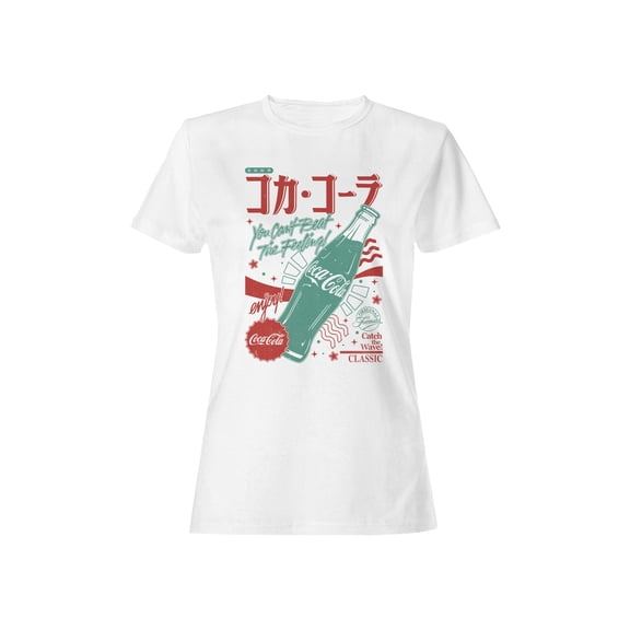 Officially Licensed Coca Cola Classic Vibes Graphic Women's T-shirt