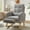 Gray Corduroy A, variant on FFH Rocking Chair with Footrest, Rocking Chair for Nursey, Corduroy Armchair with High Backrest and Side Pockets, Accent Chair for Living Room, Bedroom, Beige