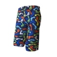 thumbnail image 2 of JDQJBZ Men's 5 Inch Print Swim Shorts with Mesh Liner Drawstring for Beach Summer, 2 of 4