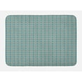 thumbnail image 1 of Oriental Bath Mat, Continuous Eastern Moroccan Pattern with Flowers, Plush Bathroom Decor Mat with Non Slip Backing, 29.5" X 17.5", Sea Blue Dusk, by Ambesonne, 1 of 2