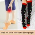 thumbnail image 3 of Wowstyle 3 Pairs Compression Socks for Women Knee High for Running Work Support Nurses Pregnancy Travel, 3 of 5