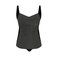 thumbnail image 6 of Yievot Tankini Swimsuits for Women Tummy Control Two Piece Bathing Suit High Waisted Swim Suit Color Block Swimwear, 6 of 6