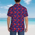 thumbnail image 4 of Balery Cute Crabs Camisas hawaianas de manga corta para hombre, camisas playeras de corte holgado, camisas de vacaciones con botones,Large, 4 of 7