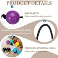 thumbnail image 3 of Uxcell Rhythm African Shaker Kashaka Shaker Ball Kashaka Hand Percussion Instruments with Black Rope, Fit for Show Purple, 3 of 7