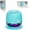 Blue, variant on IPX67 Shower Speaker, Speakers, Induction Speaker with 6 Light, for Men,Women,Outdoor,Camping,Party,Room,, (Blue)