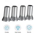 thumbnail image 1 of 4PCS Chrome Alloy Universal Silver Wheel Tyre Valve Caps Stem Dust Cover, 1 of 8