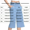 thumbnail image 3 of Women's Wide Leg Capri Pants Stretch High Waisted Summer Office Work Casual Yoga Dress Cropped Pants with Pockets Brown, 3 of 7