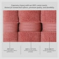 thumbnail image 4 of Home Weavers Elegance Essentials 550GSM 100% Cotton Zero Twist Super Absorbent Bath Towel Set (2 Bath Towel, 2 Hand Towel) - (Set of 4), Coral, 4 of 5