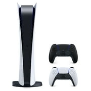 2021 New Play Station Digital Version Console with 2 Wireless Controllers - White & Midnight Black