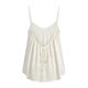 thumbnail image 2 of TaTaai Bohemian Style Backless Tank for Women， Adjustable Strap Sleeveless Top， Lightweight Loose Fit Beach Blouse with Ruffle Detail Gift, 2 of 5