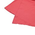 thumbnail image 4 of Vintage mujer blusa de algodón V Cuello cruzado irregular Hemline suelta vacaciones vacaciones desga Abanopi Rojo S, 4 of 7