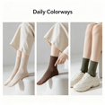 thumbnail image 3 of DOVACKA Women's 6-Pack Pure Cotton Mini Crew Socks, Moisture Wicking Seamless Toe Anti-Pilling for Athletic & Casual, 3 of 6
