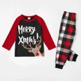 thumbnail image 6 of PatPat Christmas Pajamas Family Matching 2 Piece Pjs Sets Letter & Deer Print Long Sleeve Top & Plaid Pants for Kids Girl Boys Holiday Sleepwear with Socks, Black/Red, 8-9 Years, 6 of 11