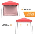 thumbnail image 4 of Spaco 10 x 10 Feet Pop Up Tent Slant Leg Canopy with Detachable Side Wall-Red, Party Tent for Outside Party Waterproof Tent BBQ Shelter, 4 of 10