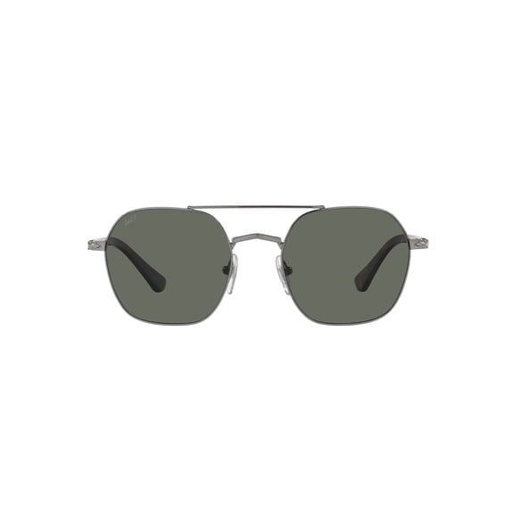 Persol Men's PO2483S Gunmetal with Green Polarized Lens Designer Sunglasses
