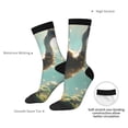 thumbnail image 4 of Pofeuu Majestic Ostrich In Forest Print Crew Socks, Adult Running Hiking Socks for Youth and Adult, 4 of 6