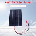 thumbnail image 5 of Panel solar impermeable 8W 18V Tablero policristalino Célula solar portátil DIY, 5 of 5