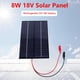 thumbnail image 1 of Panel solar impermeable 8W 18V Tablero policristalino Célula solar portátil DIY, 1 of 5