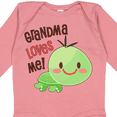 thumbnail image 4 of Inktastic Grandma Loves Me Cute Turtle Boys or Girls Long Sleeve Baby Bodysuit, 4 of 5