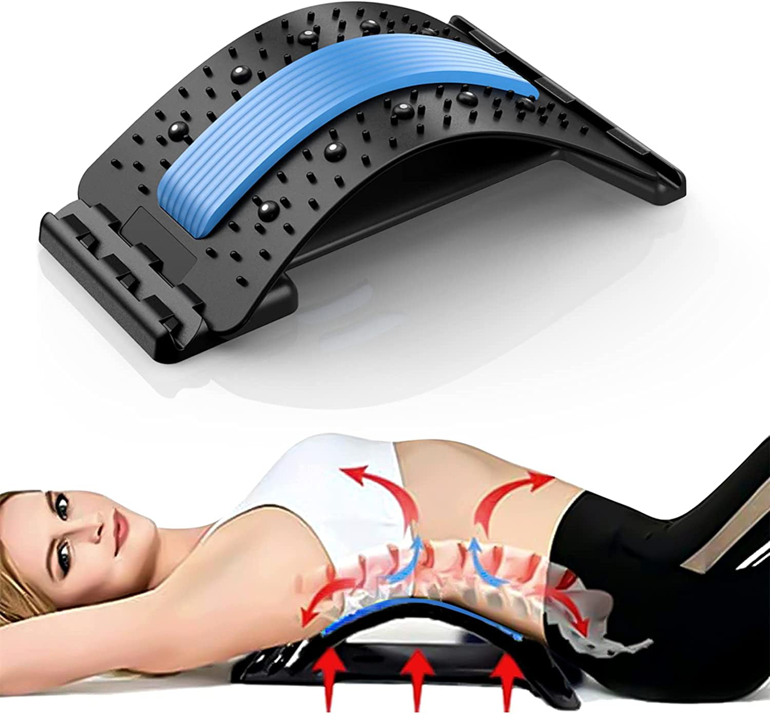 Lower Back Pain Relief Stretcher Back Stretcher Pillow Chronic Lumbar  Support Herniated Disc Posture Corrector Pillow for Yoga - AliExpress