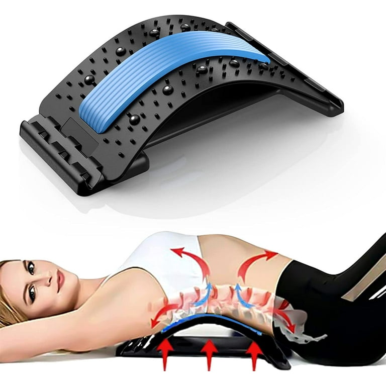 Back Massager With Electric Inflatable Stretcher Device & Sciatica Pain  Relief