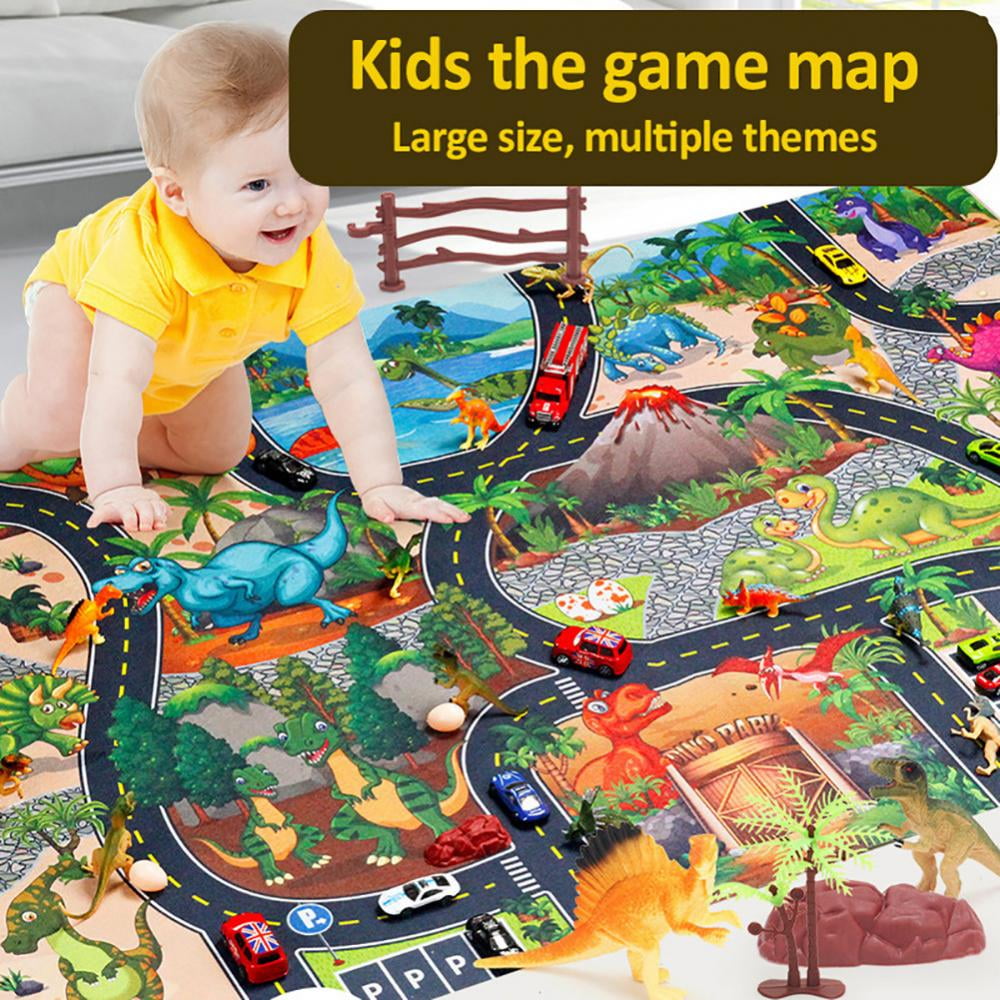 Way to play Road Mat Children Traffic Car Map Boy Girls Educational Toy