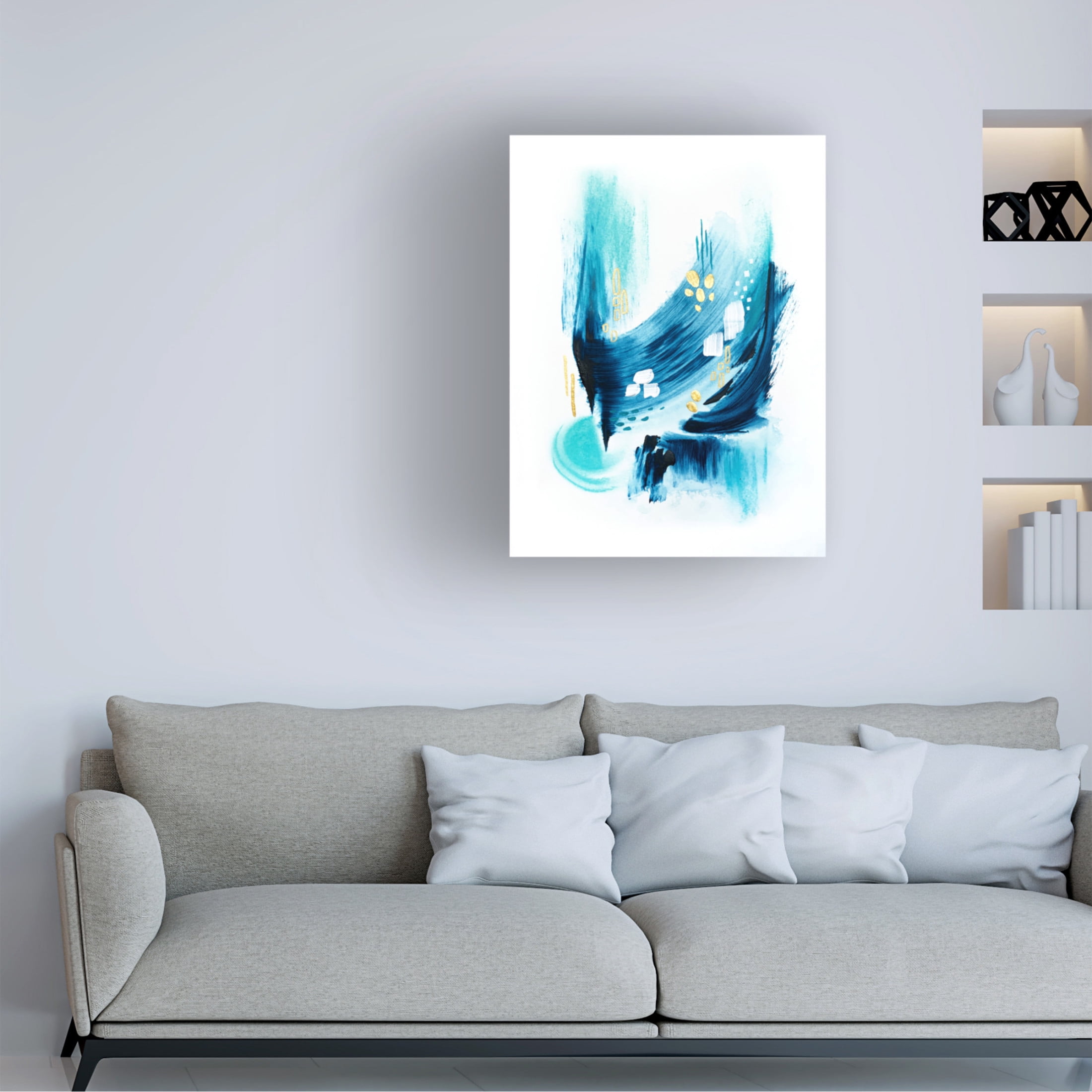 Trademark Fine Art Alyson Storms  Trident Seas 2 Canvas Wall Art