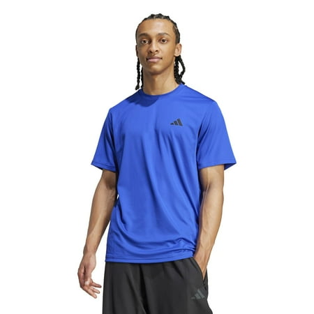 Men's adidas Essentials AEROREADY Training T-Shirt Color: Lucid Blue Black Size: XL