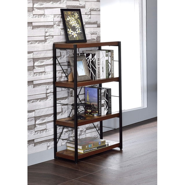 Librería de madera Casafoyer Bob con 4 estantes, roble desgastado